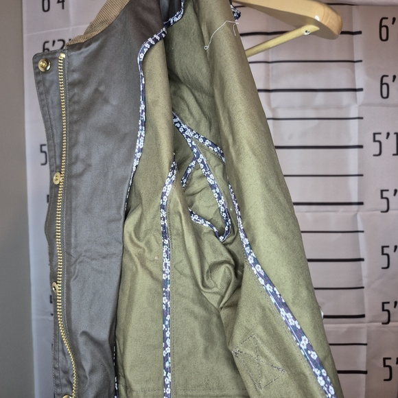 J. Crew Olive Green Jacket with Brown Collar - Picture 14 of 14